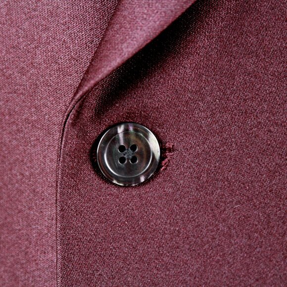 Jos A Bank Double Breasted Dinner Jacket Blazer 44L Tailored Fit Burgundy E03203 - Picture 6 of 10